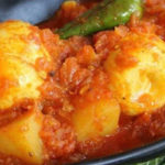 Home style egg and Potato Curry